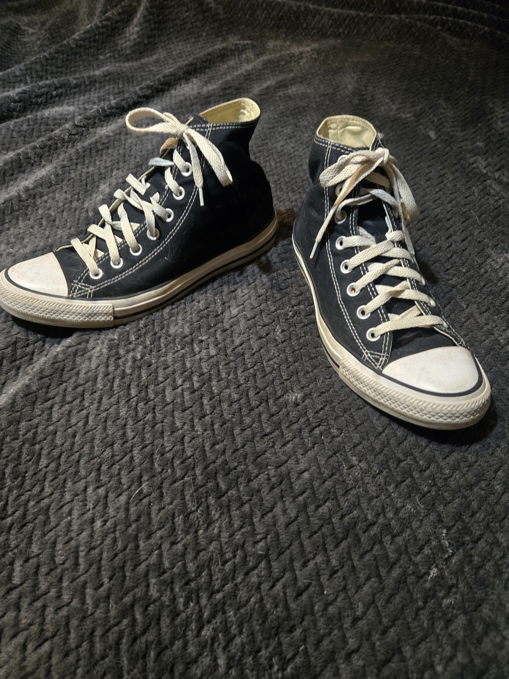 Converse Chuck Taylor All Star High Top Sneakers - Black & White - Picture 2 of 10